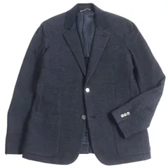 美品□LOUIS VUITTON/ルイヴィトン LVロゴシルバーボタン コットン ウール シングル テーラードジャケット ネイビー 50 イタリア製 正規品のサムネイル