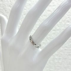 2/25〜3/18限定タイムセール‼️大人気!極美品◎CHANELシャネル　リング/マトラッセ/750/ホワイトゴールド/50/日本サイズ9.5号
