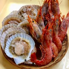 海鮮バーベキュー ホタテ・特大赤エビセット 2種20品 冷凍 片貝ホタテ10枚 天然特大赤エビ10尾