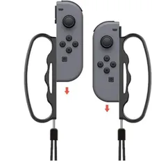 Fit Boxing 2 対応 コントローラー グリップ ハンドル For Nintendo Switch Joy-Con 2個 セット(ブラック) (Black)