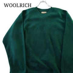 【90s】WOOLRICH ウールリッチ フリース スウェット クルーネック グリーン