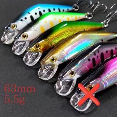 トラウトミノー 63mm 5.5ｇ 5個セット シンキングミノー  Dコンタ