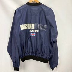 ミチコロンドン 90s ロゴプリント MA-1 ナイロン ボンバージャケット F 