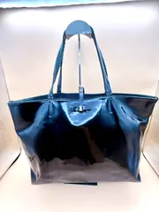 フェラガモ ハンドバッグ ガンチーニ ミニトートバッグ パテントレザー