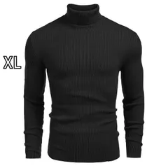 [XL]秋冬 コーデ メンズ  服 シンプル ファッション オシャレ 大人 かっこいい 大きいサイズ ストリート 紳士服  セーター タートルネックセーター アメリカン 長袖 プルオーバー