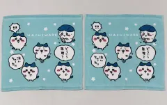 【中古】雑貨 ハチワレ(ブルー) ハンドタオル(2枚組) 「ちいかわ なんか小さくてかわいいやつ×しまむら」