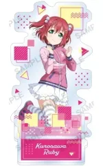 【中古】アクリルスタンド・アクリルパネル 黒澤ルビィ アクリルスタンド Aqours チアガールver. 「ラブライブ!スクールアイドルフェスティバル」