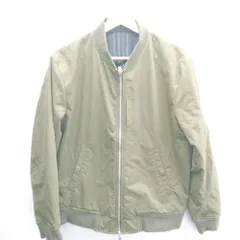 ◇ ⊇ nano universe ナノ ユニバース リバーシブル 長袖 ブルゾン サイズM カーキ系 レディース E  【1410290009956】