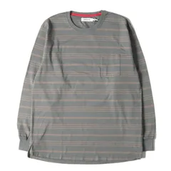 新品 NONNATIVE ノンネイティブ Tシャツ サイズ:2 22W/23S ボーダー ロングスリーブ ポケットTシャツ DWELLER L/S TEE COTTON JERSEY BORDER NN-C4216 カーキ ベージュ CEMENT【メンズ】のサムネイル
