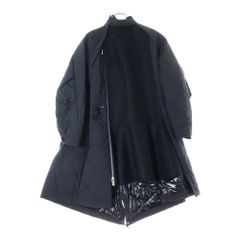 Sacai (サカイ) 23AW Wool Melton Mix Coat ウールメルトンミックスコート レディース23-06751 ブラック