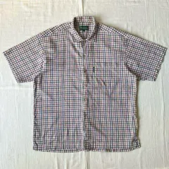 〜00s　archive　BREAK-OFF　刺繍タグ　チェック柄ボックスシャツ　Y2K