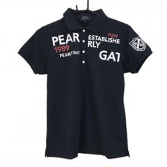PEARLY GATES ビックロゴ 半袖ポロシャツ サイズ4 ／ネイビー - メルカリ