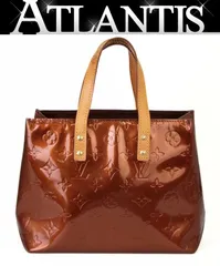 ルイヴィトン LOUIS VUITTON リードPM ミニトートバッグ ハンドバッグ ヴェルニ ブロンズ M91146 【71205】
