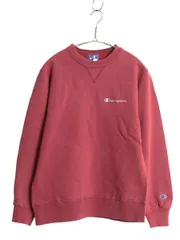 【お得なクーポン配布中!】 80s USA製 チャンピオン ワンポイント スウェット レディース M メンズ S 程/ ヴィンテージ 裏起毛 トレーナー 前V スクリプト ロゴ 刺繍