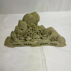 中国美術文革時代 寿山石漁夫の利彫人形 古玩置物鑑賞美品無傷