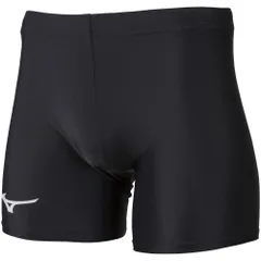 [ミズノ] 陸上ウェア レーシングタイツショート ぴったり フィット U2MB9050 メンズ ブラック×ディーバブルー 日本 L (日本サイズL相当) [ブラック/ディーバブルー] [L]