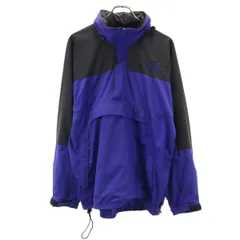 THE NORTH FACE ザノースフェイス 90s オールド 長袖 ツートンカラー ポケッタブル アノラックパーカー ブルー アウトドア メンズ 古着
