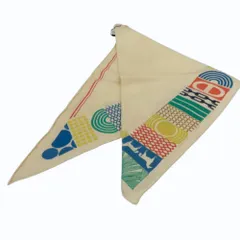 ≪値下げ≫【中古】HERMES  エルメス ツイリー  ポワント ブロデ ポワンテュー ツイリー・オ・ブロック ブロック柄 刺繍 シルクスカーフ 未使用品 A2404356 【無料ギフトラッピング承ります】