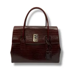 未使用級✨ハマノ ハンドバッグ レジェクロコ ワインレッド レザー ボルドー 2025年最新】濱野 バッグ クロコの人気アイテム - メルカリ