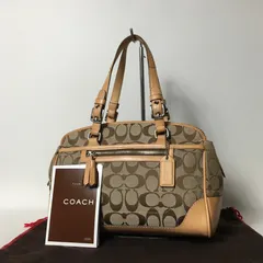 2508-228｜コーチ シグネチャー ハンドバッグ ライトブラウン