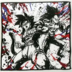 [중고] 잡화 손오공 : GT & 베지터 : GT / 핸드 사이즈 수건 먹식 [이치 반 쿠지 드래곤 볼 SUPER DRAGONBALL HEROES SAGA] F상