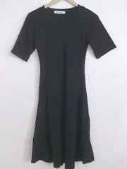 ◇ ◎ Zoe Jenko ゾエ ジェンコ タグ付 半袖 ロング ワンピース サイズF ブラック レディース P  【1301160019420】のサムネイル
