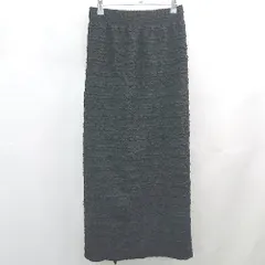 ◇ ⊂ ナチュラルビューティーベーシック 柄もの ロング フレア デザイン柄スカート サイズM ブラック系 レディース E  【1507080007855】