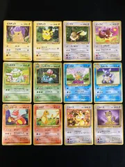 状態ランクA-　ポケモンカード　人気ポケモン12枚セット　フシギバナ　リザード　ピカチュウ　旧裏　旧裏面　POKÉMON A -  管理番号S003