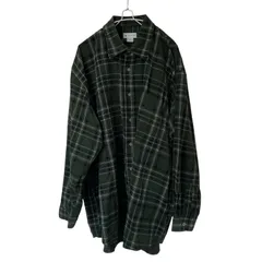 Z1574【美品】CONVERSE コンバース ネルシャツ チェック グリーン サイズ4L