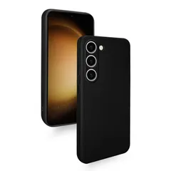 Galaxy S23 ケース 耐衝撃 薄型 軽量 柔軟 SC-51D SCG19 カバー シリコン ギャラクシーS23 スマホケース マット質感 全面保護 指紋防止 落下防止 擦り傷防止 (ブラック)