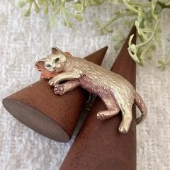 美品 クリストフル 置物 猫 ネコ リュミエール コレクション - メルカリ