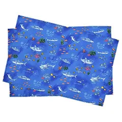 COLORFUL CANDY STYLE ランチョンマット 男の子 子供用 おしゃれ 布 給食 ランチョンマット ラージタイプ ブルーラグーン N3695720