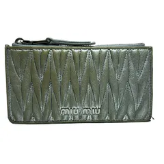 MIUMIU　ミュウミュウ　カードケース　名刺入れ　ナス管付き MiuMiu(ミュウミュウ) カードケース・名刺入れ(メンズ) - 海外