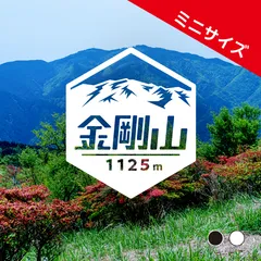 ミニ【金剛山】山ステッカー　カッティング【切り文字タイプ】ポスト投函