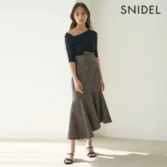 【SALE50%OFF】【即納】 スナイデル SNIDEL ボトムス 25春夏 ハイウエストジャガードマーメイドスカート ロング丈 swfs252165