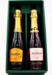 御中元ギフト専用 予約商品 サンライズ ロゼ 白 スパークリング 375ml 2本ギフトセット  お値打ち プレゼント 送料無料 メルシャン キリン
