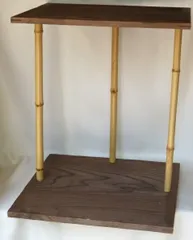 割引❣️【美品】「母」 裏千家 玄々斎好 寒雲棚 元箱 茶道具 （123B①） 割引❣️【美品】「母」 裏千家 玄々斎好 寒雲棚 元箱 茶道具