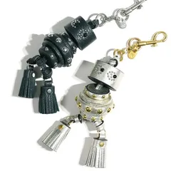 【中古】ANNA HINDMARCH 赤 Ghostタッセルキーホルダー 中古】ANNA HINDMARCH 赤 Ghostタッセルキーホルダー