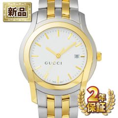 付属品有】 GUCCI グッチ 5500M コンビ デイト メンズ腕時計 - メルカリ