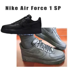 ナイキ エアフォース1 SP HF8189-001  黒 白 オールブラック ローレトロ ワン ロイヤルブルー スニーカー 青 プレミアム just do it レトロ