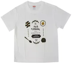 【中古】衣類 内田彩 Tシャツ ホワイト Mサイズ 「AYA UCHIDA 5th ANNIVERSARY LIVE ～live is ephemeral!～」 オフィシャルウェブショップ限定