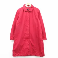 古着 ギャップ GAP 長袖 コート レディース ロング丈 コットン 赤 レッド 25mar17 中古 アウター