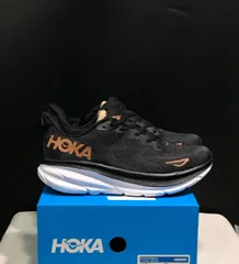 HOKAONEONE CLIFTON 9 クリフトン 9 スニーカー ランニングシューズ ランニング マラソン ランシュー ブラック ゴールド