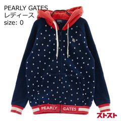 パーリーゲイツ カシミヤ混 ジップアップ ニットパーカー フード付