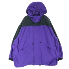 niko and... ニコアンド ツートンカラー 長袖 マウンテンパーカー パープル メンズ 古着