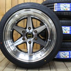【沖縄、離島発送】200系 ハイエース オーバーフェンダーサイズ 18インチ 9J+25 ファブレス XR-6 ワイドシリーズ 1ピース 225/45R18 新品 タイヤ ホイール 4本SET