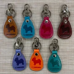 チワワ　PUレザー キーホルダー 全7色◆I♡犬種シリーズ◆ 1個価格