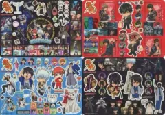 【中古】シール・ステッカー(キャラクター) 全4種セット  「ジャンボカードダス 銀魂 クリアシールコレクション」