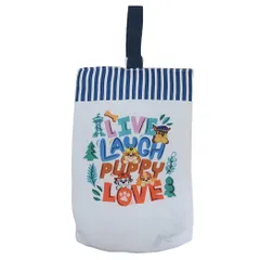 【メール便】パウパトロール キルト シューズバッグ 体育館靴かばん ライトブルー リバーシブル 新入学 アートウエルド 運動靴入れ アニメキャラクター グッズ 