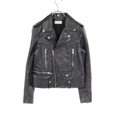サンローランパリ SAINT LAURENT PARIS ライダースジャケット CLASSIC MOTORCYCLE JACKET 481862 ブラック レザー ライダースジャケット レディース Used Aのサムネイル